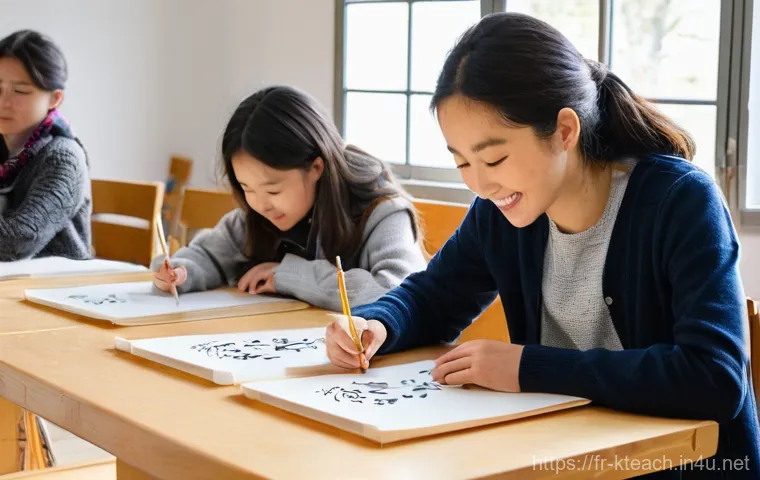 한국어교원 강의 준비 방법 - **Prompt:** A studious and focused young adult, appearing to be a French student in their early twen...